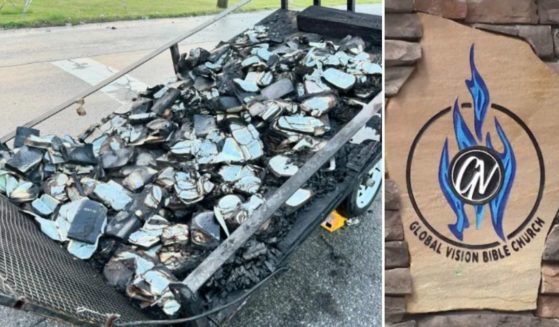 a trailer-load of burned Bibles