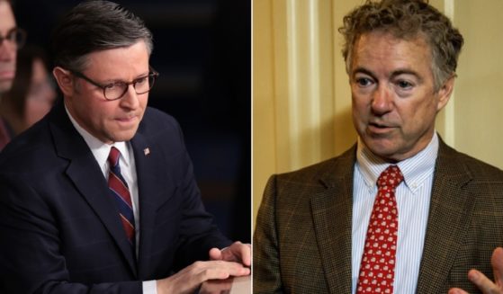 House Speaker Mike Johnson, left, came in for a volley of criticism Sunday from Kentucky Sen. Rand Paul, right, on Fox News "Sunday Morning Futures."