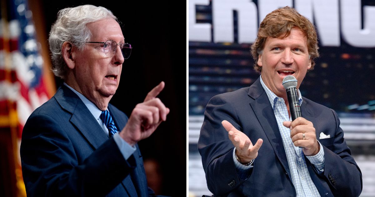 Mitch McConnell Takes Public Shot at Tucker Carlson, Accuses Him of Turning Republicans Against Ukraine Aid