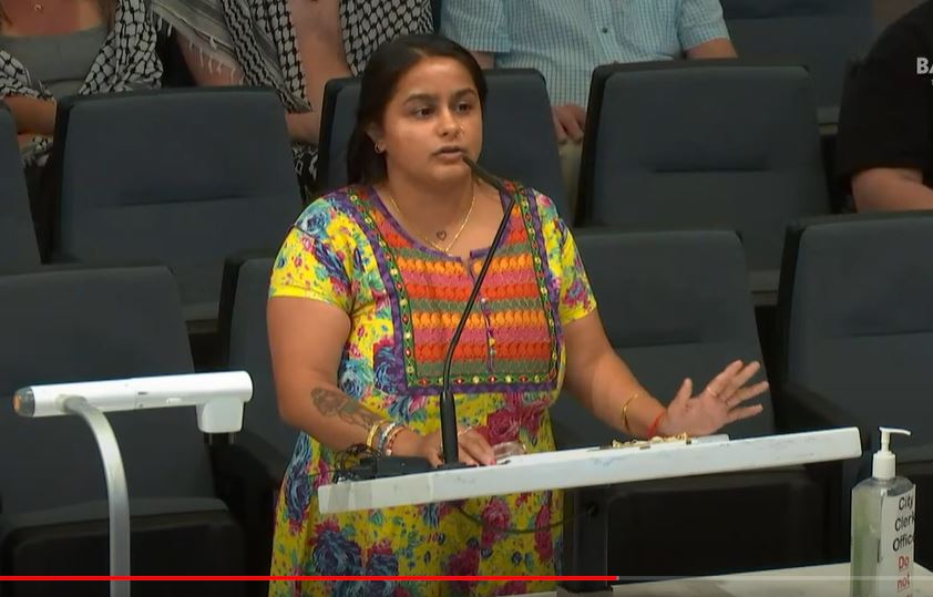Riddhi Patel was arrested Wednesday for threateneing Bakersfield, California, city council members in a rant during a city council meeting.