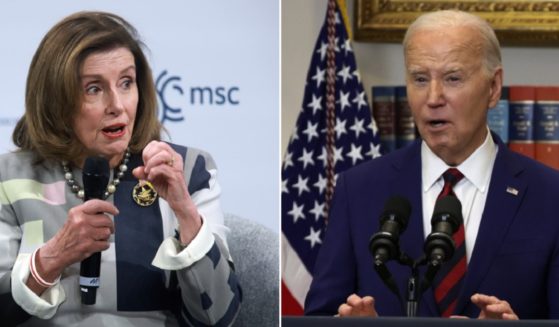 Former House Speaker Nancy Pelosi, left; President Joe Biden, right.