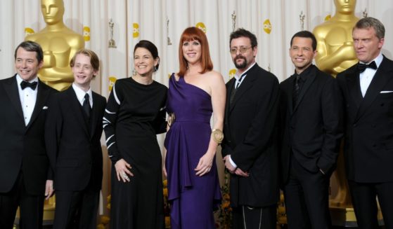 Actors (L-R) Matthew Broderick, Macaulay Culkin, Ally Sheedy, Molly Ringwald, Judd Nelson, Jon Cryer and Anthony Michael Hall, who presented a tribute to late director John Hughes, pose in the press room at the 82nd Annual Academy Awards held at Kodak Theatre on March 7, 2010 in Hollywood, California.