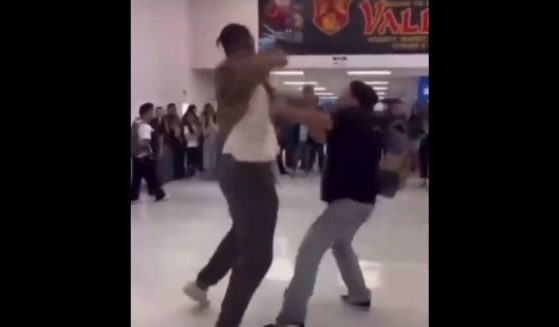 This X screen shows an altercation between a teacher and student at a Las Vegas school.