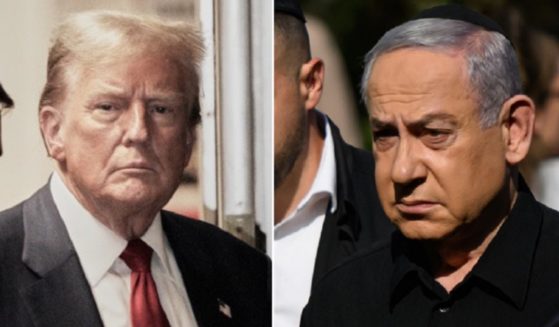Former President Donald Trump, left; Israeli Prime Minister Benjamin Netanyahu, right.