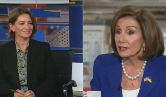MSNBC host Katy Tur, left; former House Speaker Rep. Nancy Pelosi, right.
