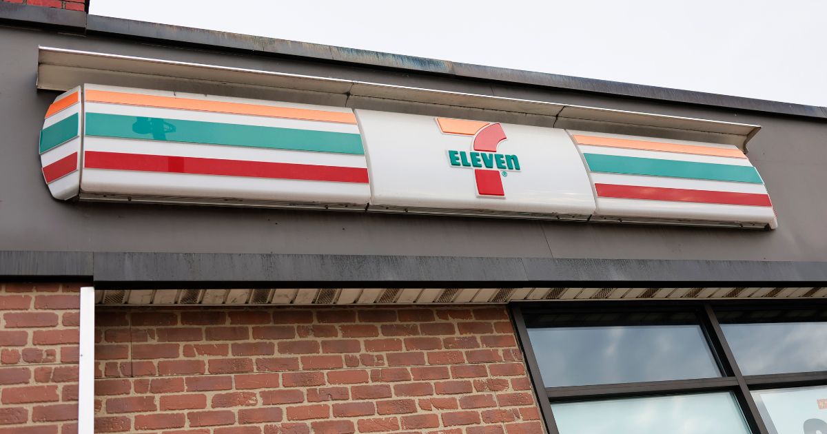 A 7-Eleven logo as seen at one of the store's locations in New York City.