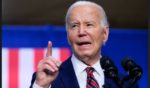 President Joe Biden speaks about the PACT Act, which expands coverage for veterans exposed to toxic substances, in Nashua, New Hampshire Tuesday.