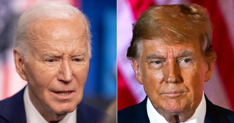 President Joe Biden's, left, administration authorized the use of deadly force during the August 2022 raid of former President Donald Trump's, right, Mar-a-Lago estate.