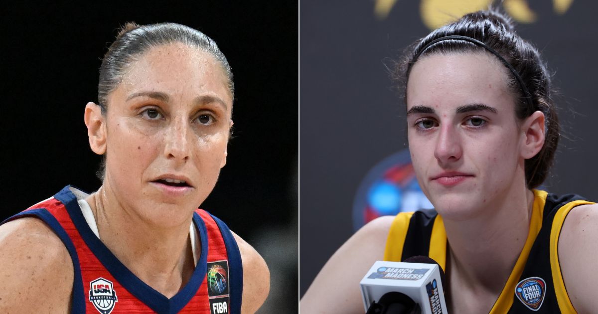 WNBA Star Diana Taurasi, left, has called fans "sensitive" after she received backlash for comments she made about Caitlin Clark, right, entering the WNBA.