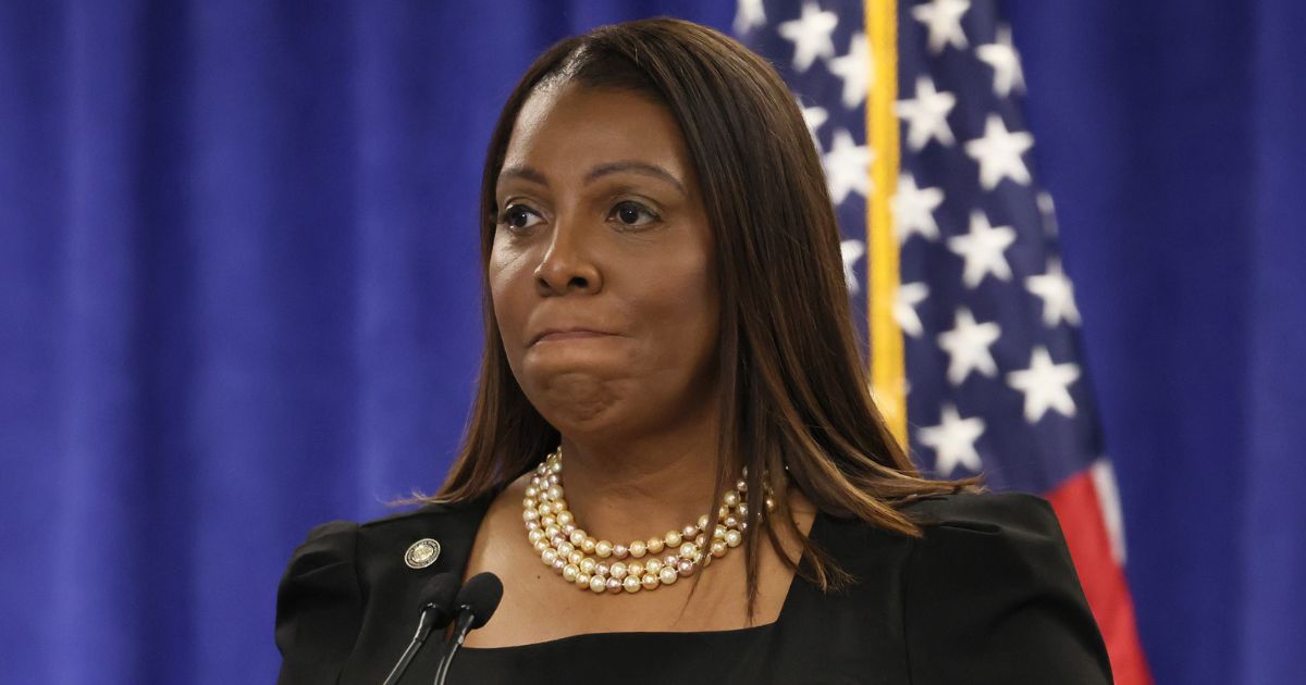 New York Attorney General Letitia James speaks during a news conference in New York City on Feb. 16.