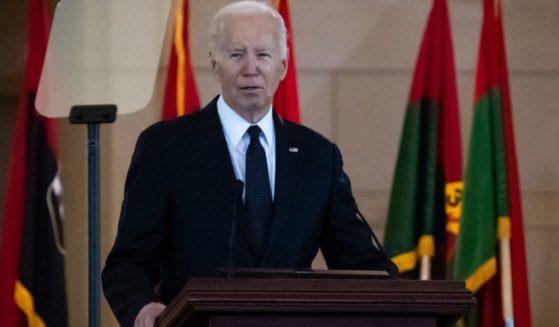 President Joe Biden speaks at a Holocaust remembrance ceremony at the U.S. Capitol in Washington, D.C., on Tuesday.