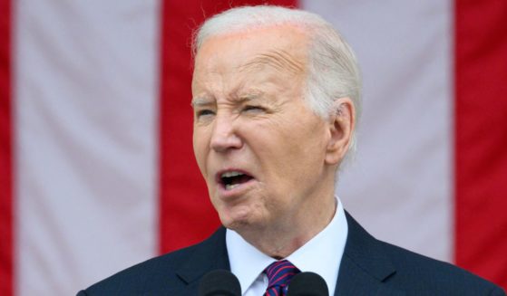 President Joe Biden speaks at Arlington National Cemetery in Arlington, Virginia, on Monday.