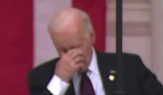 Video from a Monday Memorial Day address has supporters of President Joe Biden claiming he was silently reflecting on the day, while those who are against him claim he was caught sleeping.