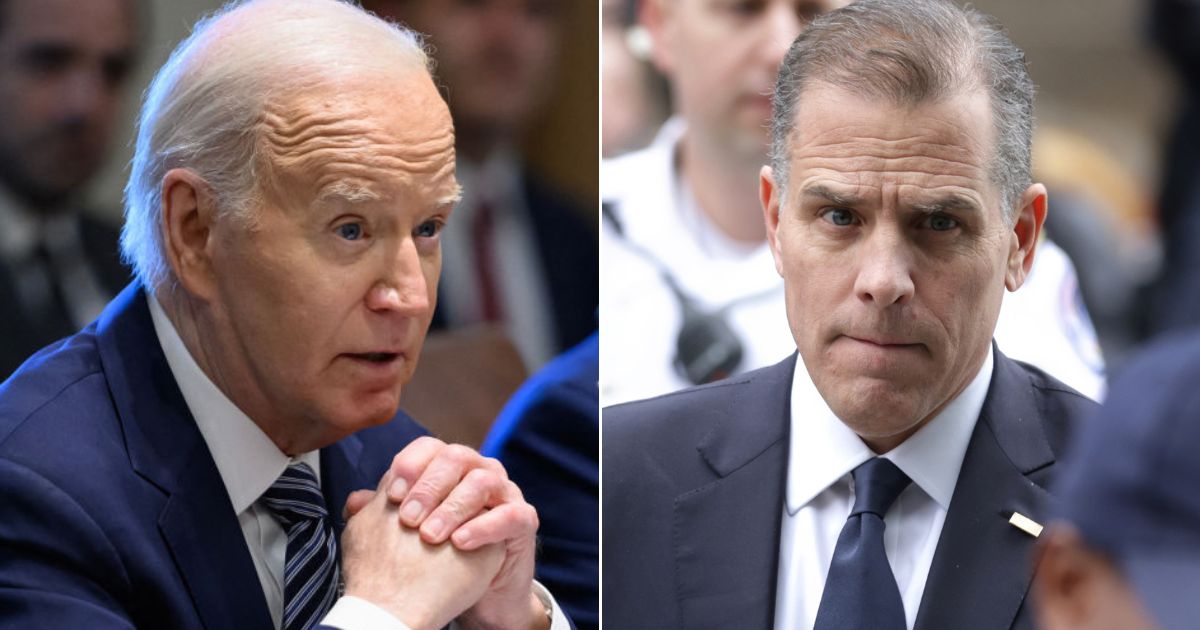 White House staffers are reportedly afraid to mention Hunter Biden's name to President Joe Biden, left, because he is so worried about the first son's upcoming trials.