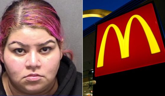 Samantha Anthony, left, was arrested for allegedly firing at a McDonald's drive-thru in San Antonio, Texas, after she did not receive her hash browns and biscuits.