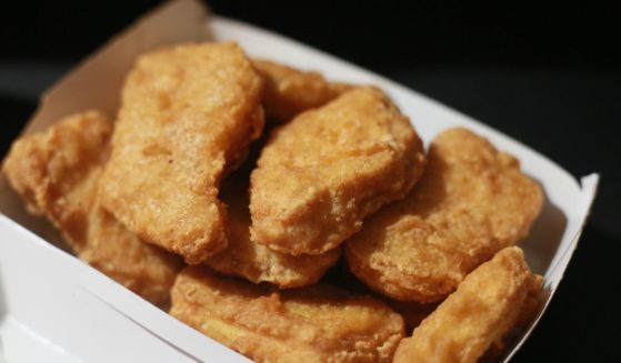 A stock photo shows a box of Chicken McNuggets at a McDonald's in San Diego on Oct. 22, 2020.