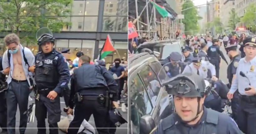 While hundreds of pro-Palestinian protesters from Hunter College descended on the Met Gala in New York City on Monday, the NYPD made numerous arrests while keeping the protesters from the event.