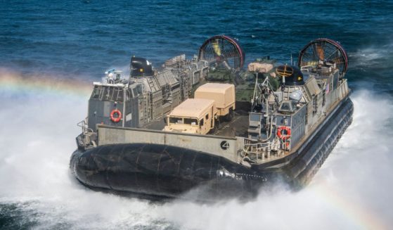 A Landing Craft Air Cushion, or LCAC, is seen in a file photo from June 2022 during the BALTOPS 22 Exercise in the Baltic Sea..