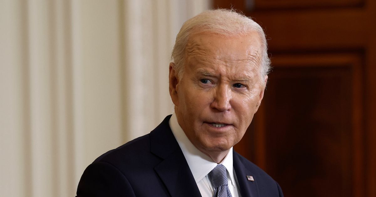 President Joe Biden hosts a press conference in the East Room of the White House on May 23, 2024 in Washington, DC.