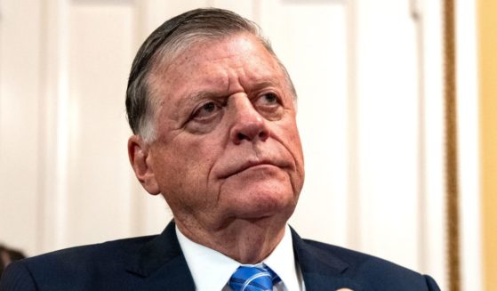 House Appropriations chairman Rep. Tom Cole arrives for a House Committee on Rules business meeting at the U.S. Capitol in Washington, D.C., on April 18.