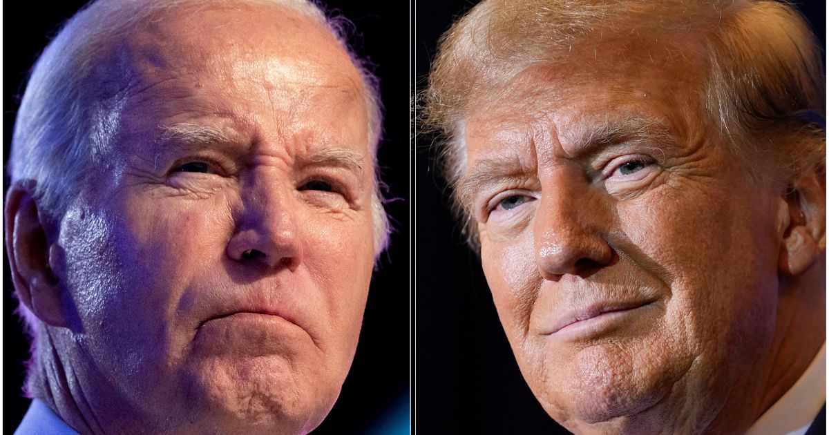 A new poll shows that former President Donald Trump, right, may be able to defeat President Joe Biden, left, in Minnesota in November, something no Republican presidential candidate has done since 1972.