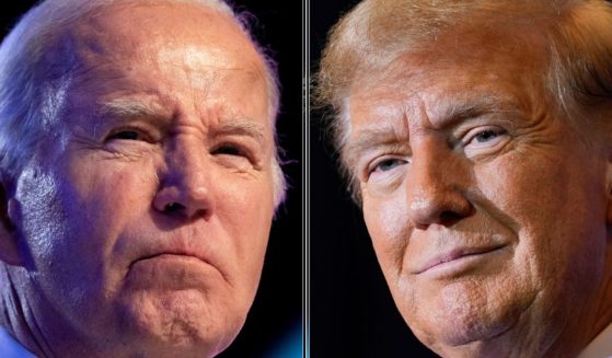 Former President Donald Trump, right, has agreed to attend the Libertarian National Convention, which may boost his numbers over President Joe Biden, left. (