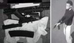 These YouTube screen shots show Amonte Moody (R) and the disassembled AR-15 (L) found in his home by authorities.