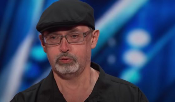 Richard Goodall, a middle-school janitor from Terre Haute, Indiana, gets emotional shortly after finishing an extraordinary version of the Journey song "Don't Stop Believin' on the TV show "America's Got Talent" this week.