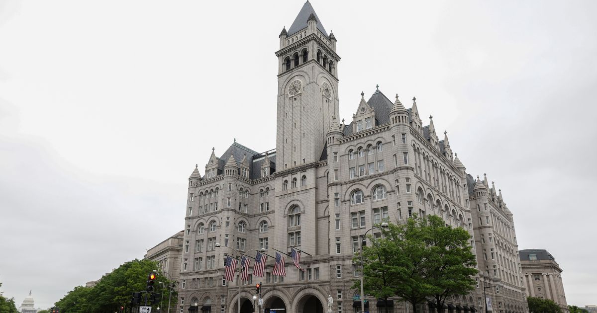 The former Trump International Hotel at the Old Post Office Building is pictured in Washington, D.C. on May 12, 2022.