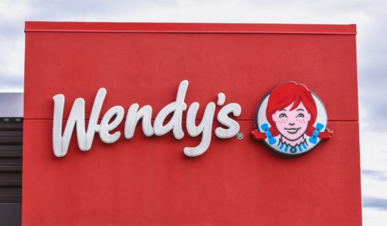 A stock photo shows the Wendy's logo on a restaurant in Charlotte, North Carolina, on Jan. 12, 2020.