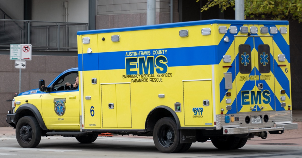 An ambulance from Austin-Travis County Emergency Medical Services is pictured in a file photo from March 2023.