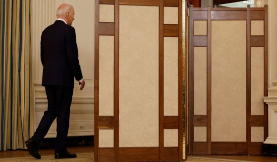 U.S. President Joe Biden leaves the State Dining Room after announcing a proposed ceasefire between Israel and Hamas in Gaza at the White House on May 31, 2024 in Washington, DC.