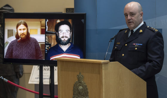 Alberta Royal Canadian Mounted Police Supt. Dave Hall speaks during a press conference in Edmonton on Friday about linking four historical homicides to deceased serial killer Gary Allen Srery.