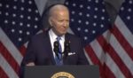 President Joe Biden speaks Sunday to the Detroit branch of the NAACP.