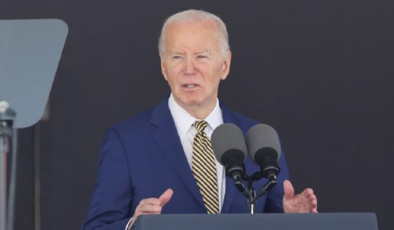 President Joe Biden, pictured Saturday speaking at the commencement ceremony at the U.S. Military Academy at West Point.