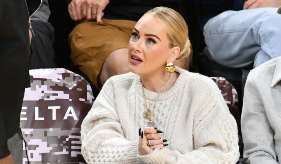 Adele attends a basketball game between the Los Angeles Lakers and the Dallas Mavericks at Crypto.com Arena on November 22, 2023 in Los Angeles, California.