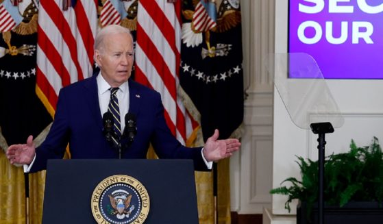 President Joe Biden announces his executive order on limiting asylum at the southern border during an address Tuesday in the East Room of the White House.