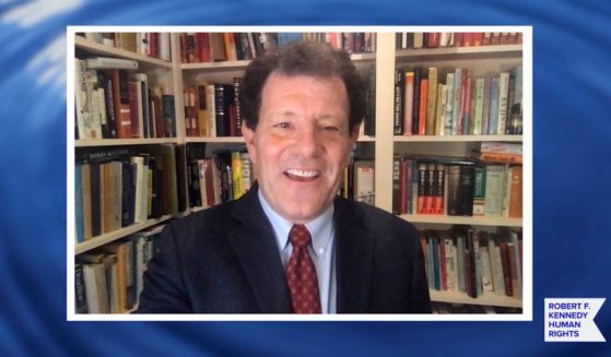 In this screengrab, Nicholas Kristof speaks at the 52nd annual Robert F. Kennedy Ripple of Hope Award gala, honoring courageous human rights defenders on December 10, 2020 in Various Cities.
