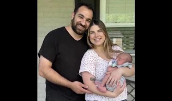 This X screen shot shows Knoxville, Tennessee, residents Chloe and Mark Mansoor, whose 6-week-old child was mauled to death by the family dog. The child died May 30, 2024.