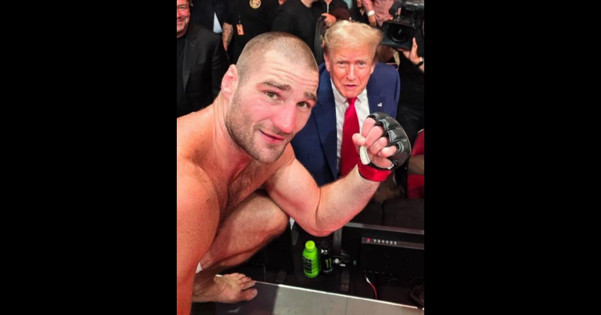 Video: Sean Strickland Surprises Trump Post Intense Win, Pays Tribute – ‘You’re Awesome!