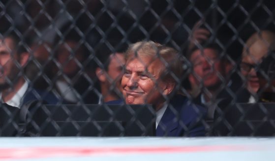Former U.S. President Donald Trump attends UFC 302 at Prudential Center on June 1, 2024 in Newark, New Jersey.