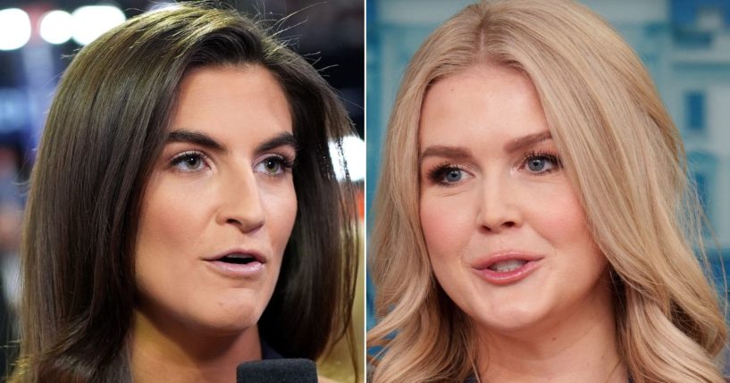 Kaitlan Collins, left, seen in a 2024 photo, questioned White House press secretary Karoline Leavitt Wednesday.