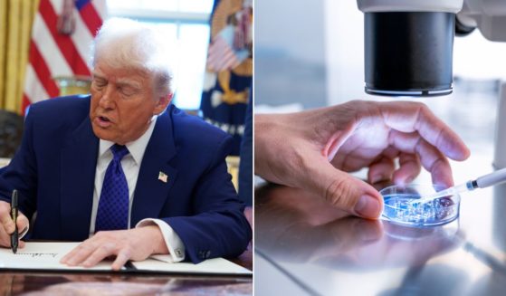 President Donald Trump, seen in a Feb. 14 photo, signed an executive order Tuesday expanding access to in vitro fertilization, to the dismay of many in the pro-life community.