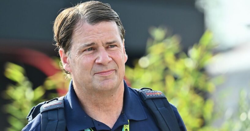 Ford CEO Jim Farley attends the qualifying round of the F1 Grand Prix of Italy in Monza on Aug. 31, 2024.