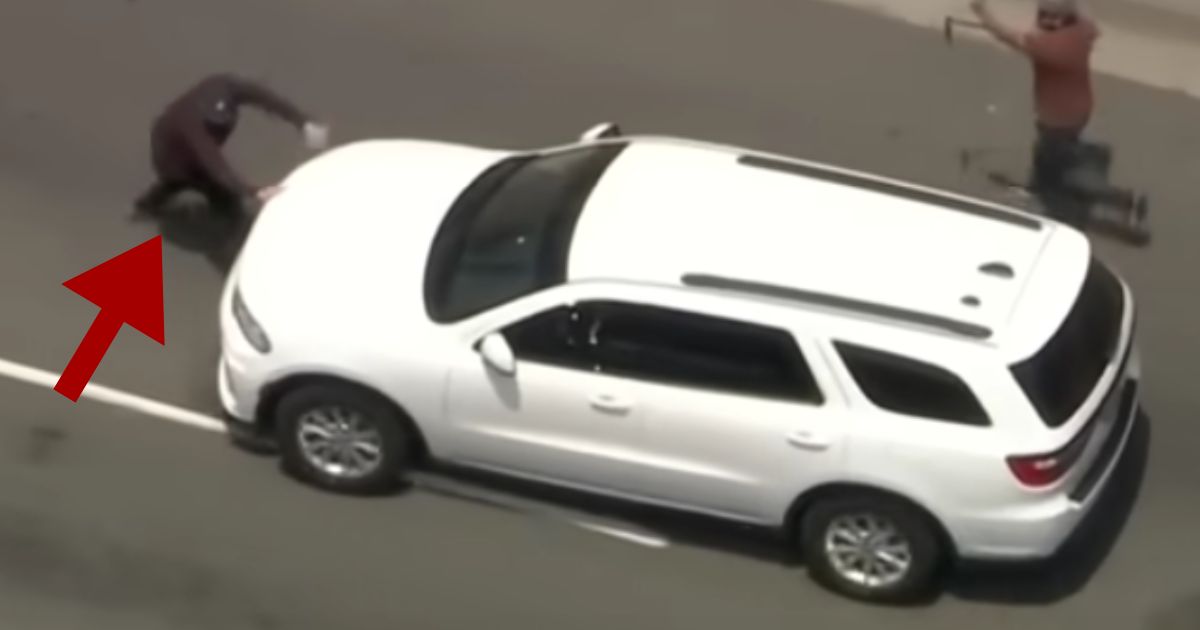 NextImg:Watch: Protester Learns a Painful Lesson After Trying to Stop ICE Vehicle After a Raid