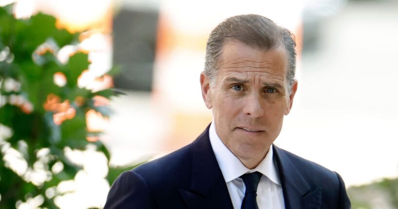 Hunter Biden, son of now-former President Joe Biden, arrives for his trial at the J. Caleb Boggs Federal Building on June 7, 2024, in Wilmington, Delaware.