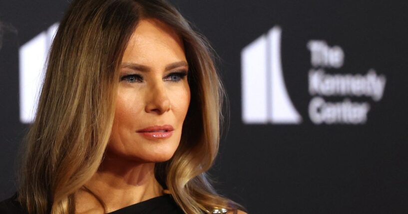 First lady Melania Trump arrives to attend the opening night of "Les Miserables" at the Kennedy Center in Washington, D.C., on June 11.
