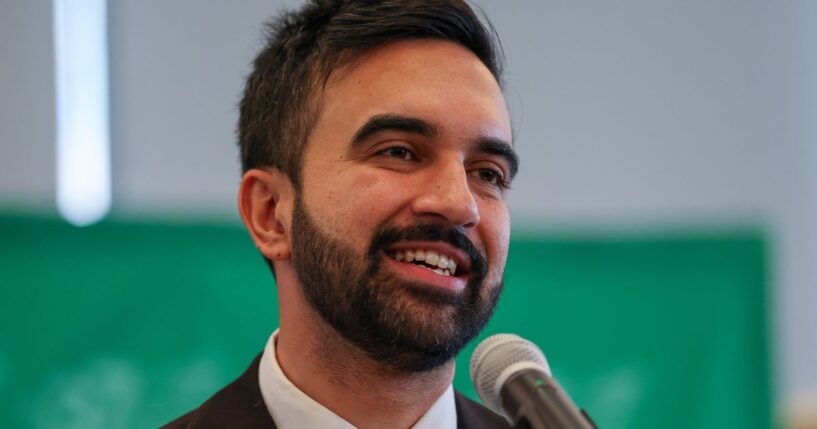 Democratic candidate Zohran Mamdani, who won the Democratic primary for mayor of New York City, speaks at an endorsement event in New York City on Tuesday.