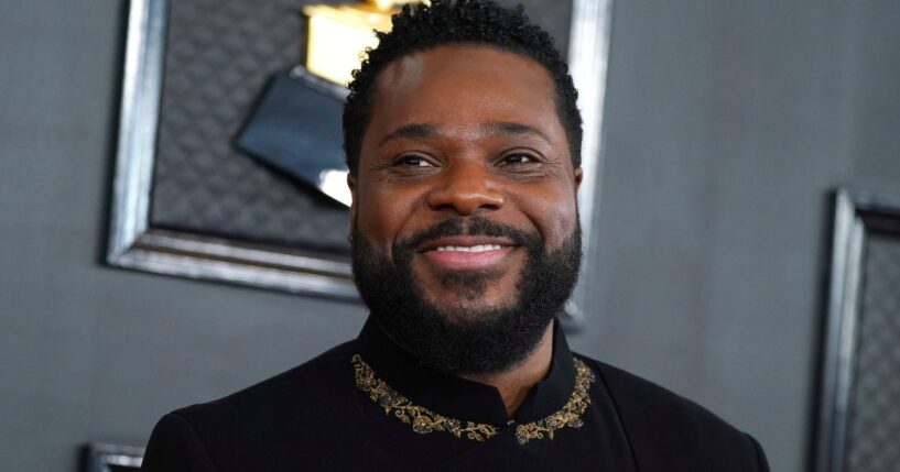 Malcolm-Jamal Warner arrives at the 65th annual Grammy Awards, Feb. 5, 2023, in Los Angeles.