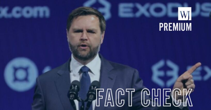 Vice President J.D. Vance delivers a keynote address at The Bitcoin Conference at the Venetian Convention and Expo Center on May 28, 2025, in Las Vegas, Nevada.